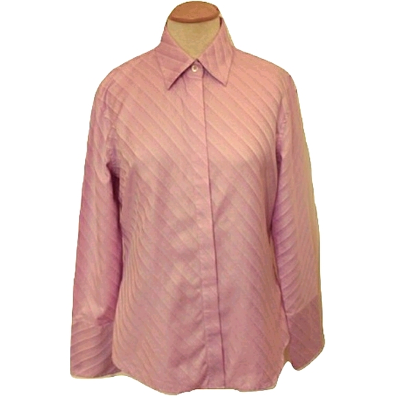 Banana Republic Lavender Button Shirt- Size Large - Picture 1 of 5